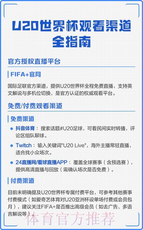 世界杯赛事直播平台全攻略：如何选择最佳观看渠道